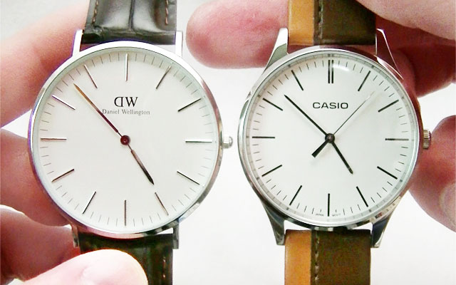 シンプル腕時計対決！カシオ VS ダニエルウェリントン | カシオ腕時計 